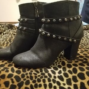 Studded ankle boots